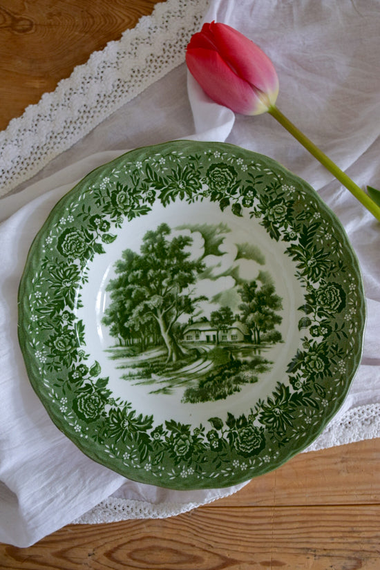 Djup tallrik Country Style, Staffordshire 22,8cm (flera i lager)