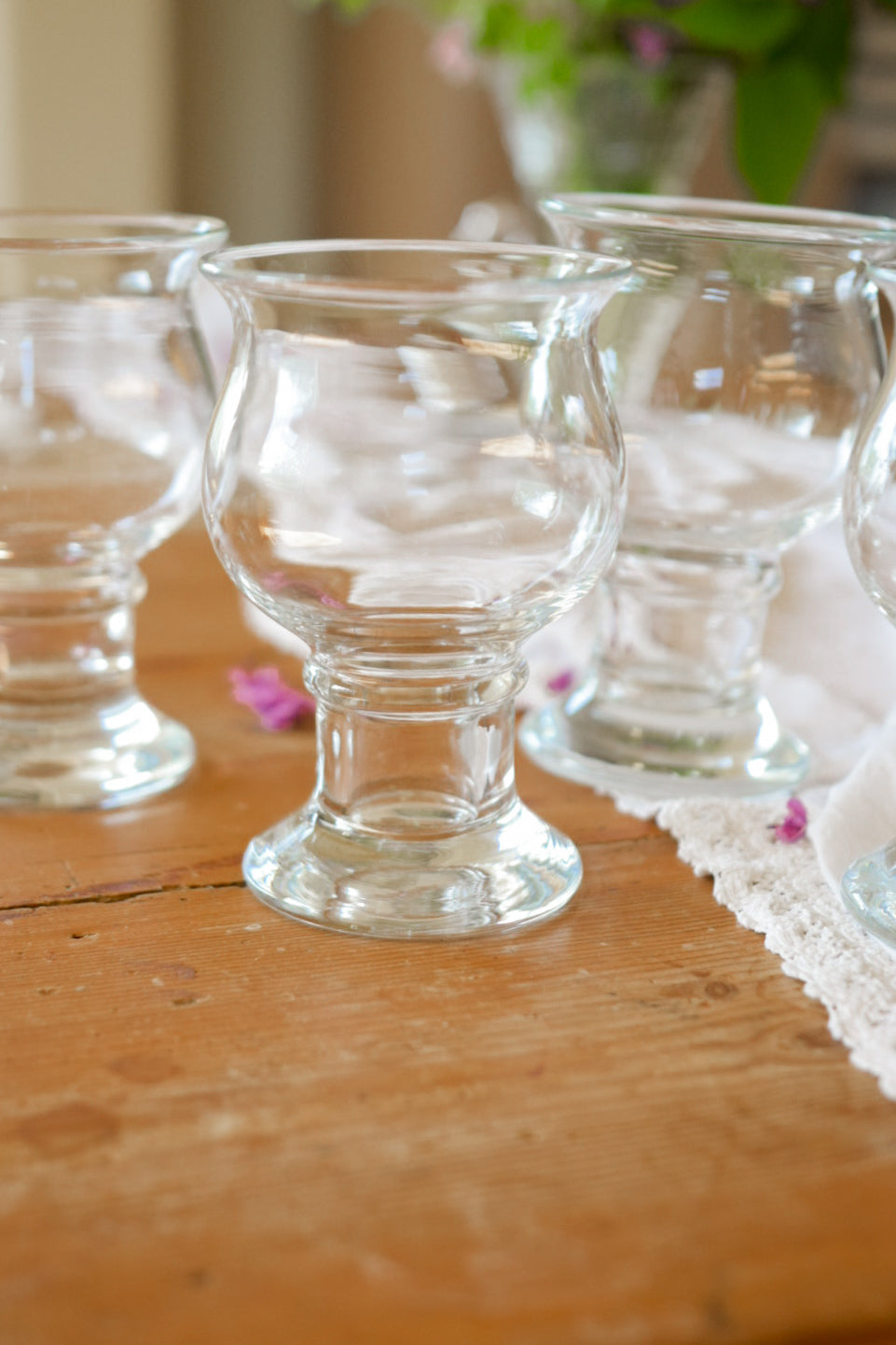 Set med 6st stora ölglas, Baron från Boda, Rolf Sinnemark