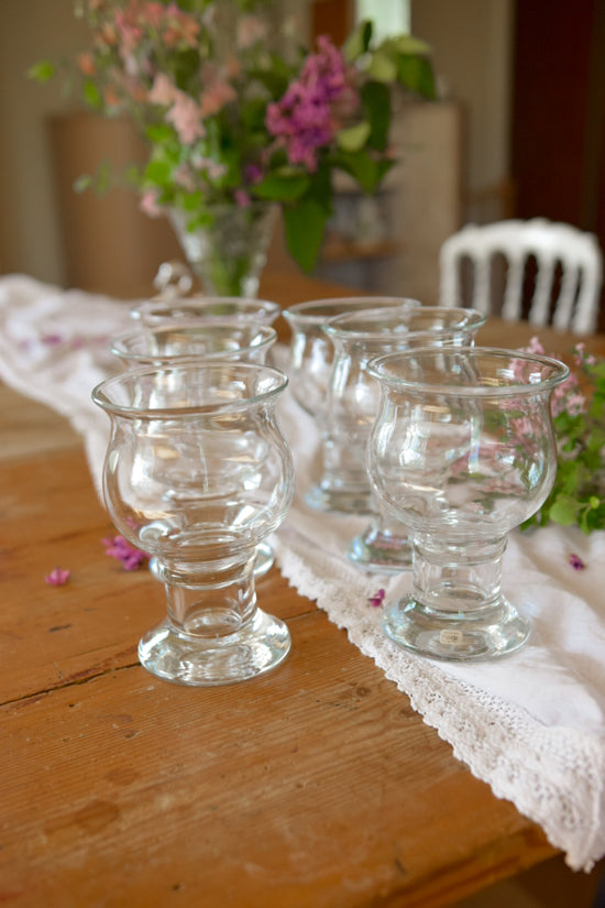 Set med 6st stora ölglas, Baron från Boda, Rolf Sinnemark